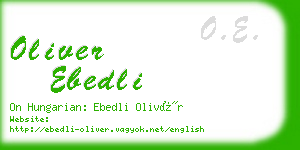 oliver ebedli business card